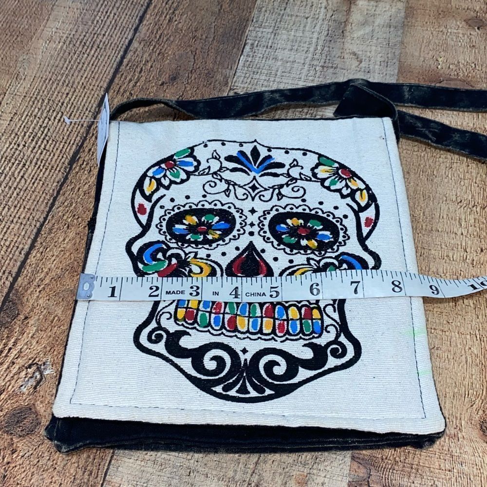 Cotton Mini Multi sugar Skull Mini File Bags crossbody - Picture 9 of 9